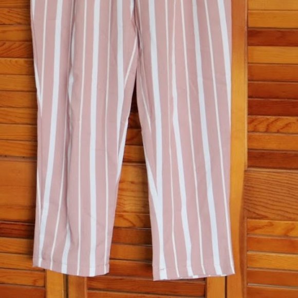 Impressions 'One And Only' Stripe Paperbag Ankle Pants NWOT! - Size S - Picture 12 of 16